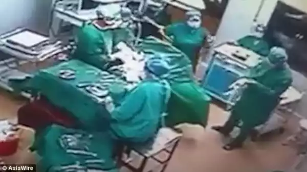 Doctor Repeatedly Punches His Nurse Girlfriend In Operating Theatre... Photos/Video